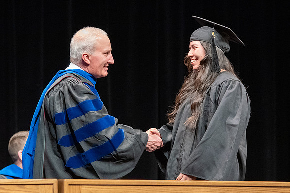 Graduates during convocation of the College of Physical Sciences and Engineering.