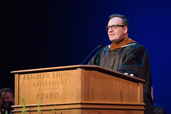 Convocation for the College of Performing & Visual Arts, held in the Kirkham Auditorium.