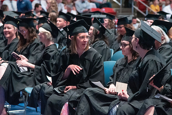 Graduates during Interdisciplinary Studies convocation.