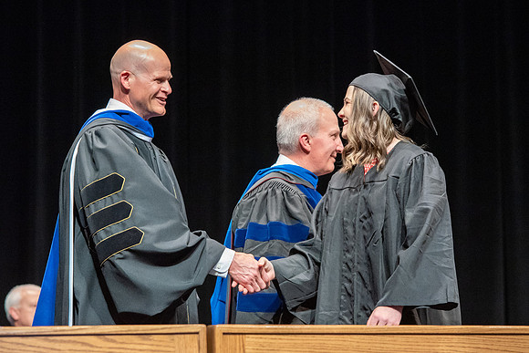 Graduates during convocation of the College of Physical Sciences and Engineering.