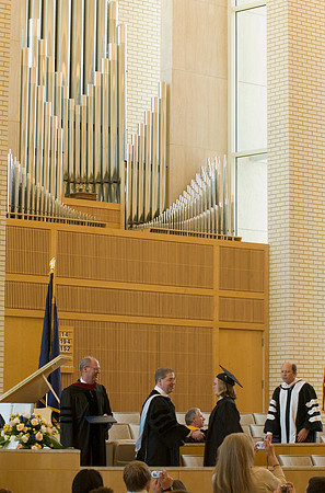 College of Education and Human Developement held convocation in Taylor Chapel.
