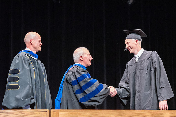 Graduates during convocation of the College of Physical Sciences and Engineering.