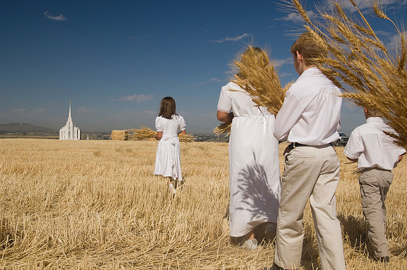 Children in the wheat fields- AUG 2007