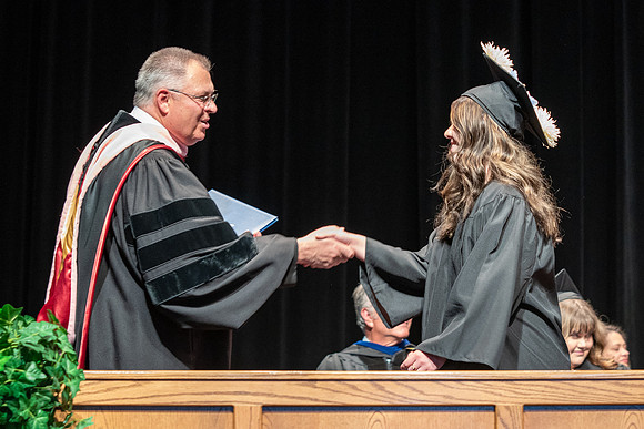Graduates during Interdisciplinary Studies convocation.