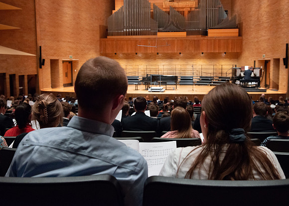 Hymn Festival held at the Barrus Concert Hall in the Snow Performing Arts Center.