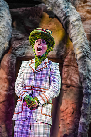 The theatre department's dress rehearsal of the Wind in the Willows in the Snow Drama Theatre.