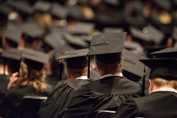 April 2014 Graduation ceremonies in the BYU-Idaho Center.