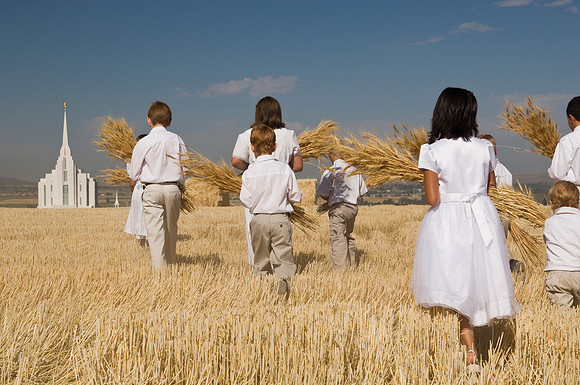 Children in the wheat fields- AUG 2007
