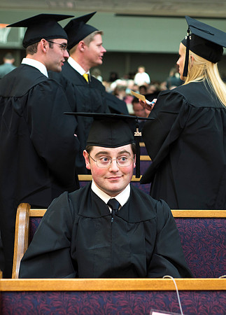 Students of the College of Human Development gather in Hinckley for Convocation ceremony.