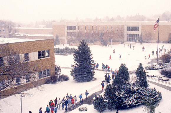 Ricks College Campus. January 1988.