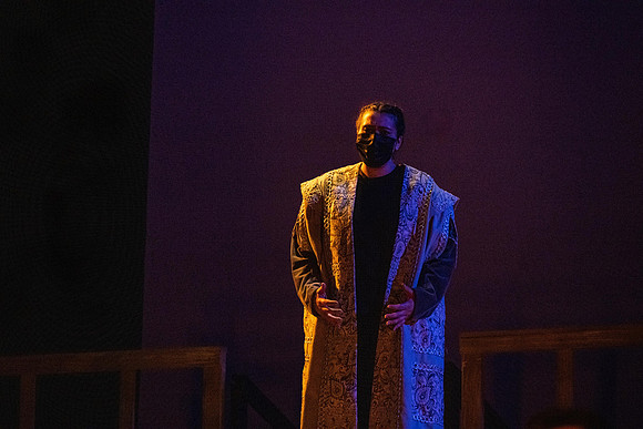 BYU-Idaho theatre department dress rehearsal of Shakespeare's Henry V.