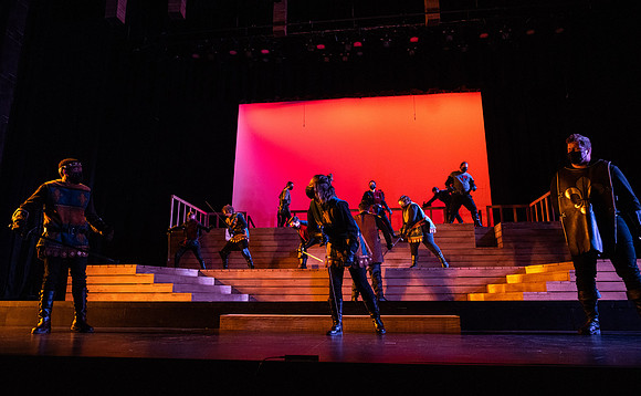BYU-Idaho theatre department dress rehearsal of Shakespeare's Henry V.