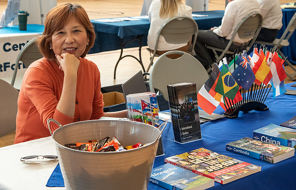Prospective students learn about the academic departments at BYU-Idaho during Campus Day.