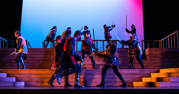 BYU-Idaho theatre department dress rehearsal of Shakespeare's Henry V.