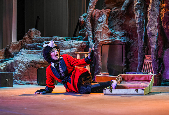 The theatre department's dress rehearsal of the Wind in the Willows in the Snow Drama Theatre.
