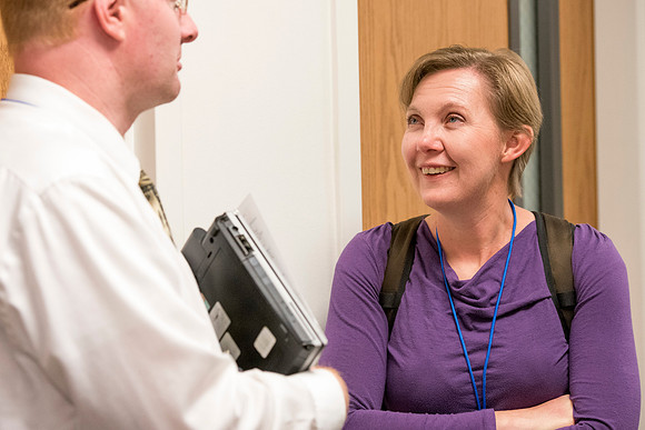 Faculty members come together in preparation of the new school year.