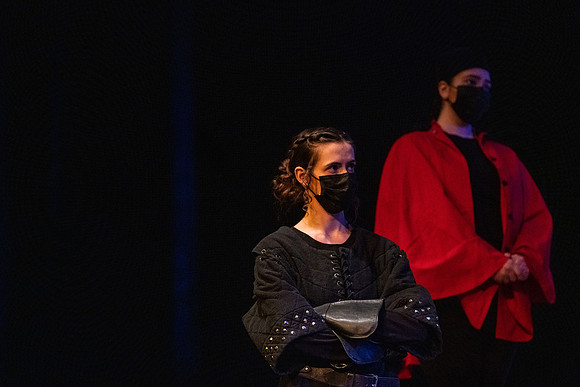 BYU-Idaho theatre department dress rehearsal of Shakespeare's Henry V.