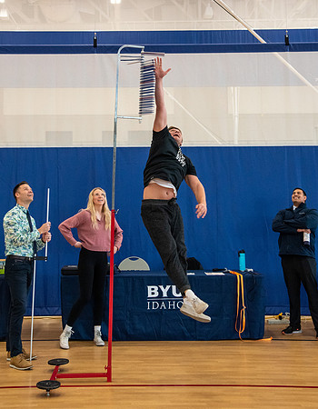 Prospective students learn about the academic departments at BYU-Idaho during Campus Day.