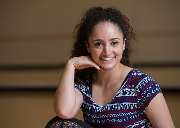 Michela Melone, a Senior Dance performance major, specializing in modern and hip hop style dancing.