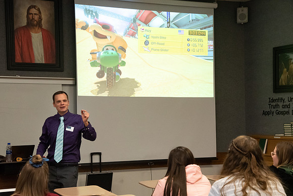 Students in the Education Deparment learn how to effectively use technology in their classrooms during a Teacher Education Technology Conference.
