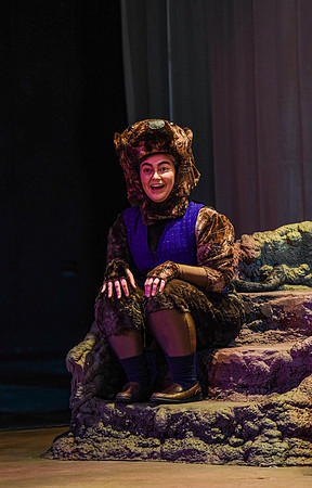 The theatre department's dress rehearsal of the Wind in the Willows in the Snow Drama Theatre.