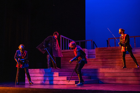 BYU-Idaho theatre department dress rehearsal of Shakespeare's Henry V.