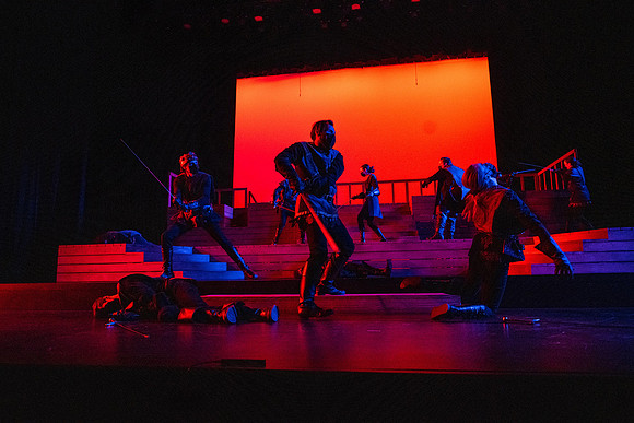 BYU-Idaho theatre department dress rehearsal of Shakespeare's Henry V.
