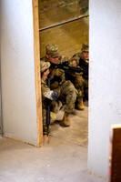 ROTC practices military tatics in an Advantage Airsoft facility.