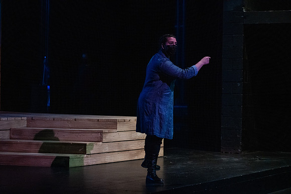 BYU-Idaho theatre department dress rehearsal of Shakespeare's Henry V.
