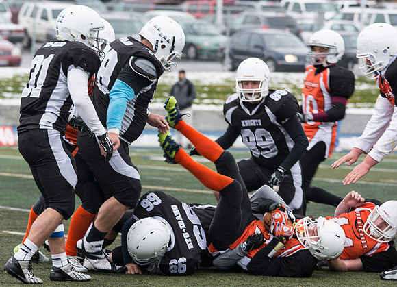 Competitive Football Championship game.
