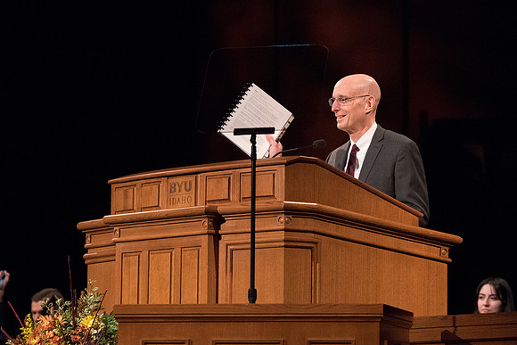President Eyring conduct the devotional.
