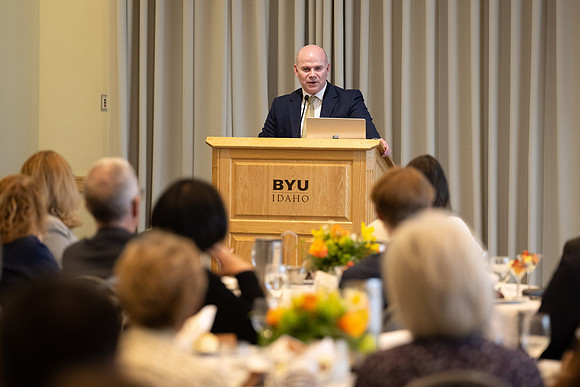 President Meredith, Philanthropies gathering for Signature Scholarships.