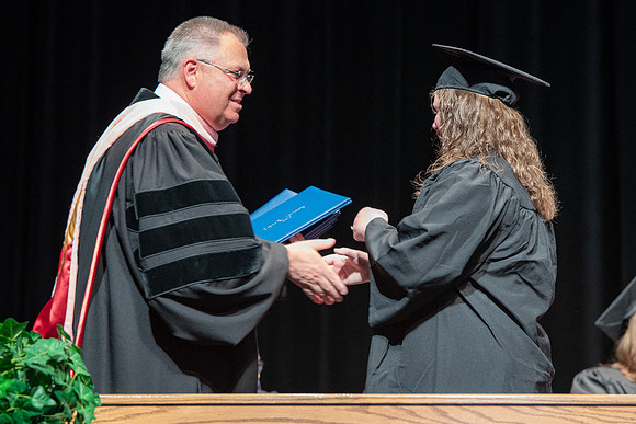 Graduates during Interdisciplinary Studies convocation.