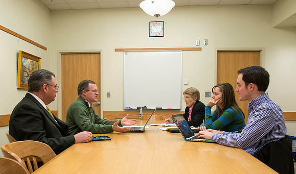 Meeting of the musically talented. Edith Ashby, Randall Kempton, Kevin Brower�.