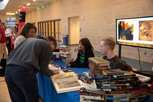 Students visit with representatives from the various campus organizations and have the opportunity to sign-up and participate.
