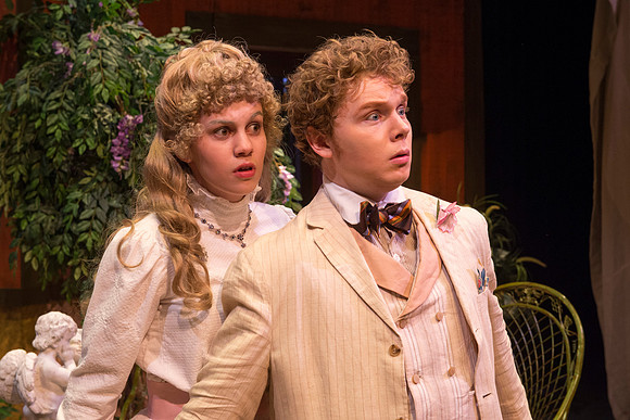 Drama production in the Black Box Theatre directed by Hyrum Conrad.