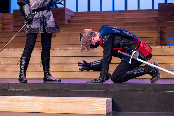 BYU-Idaho theatre department dress rehearsal of Shakespeare's Henry V.