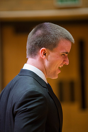 Brigham Young University-Idaho Men's Choir performing for their newest concert.