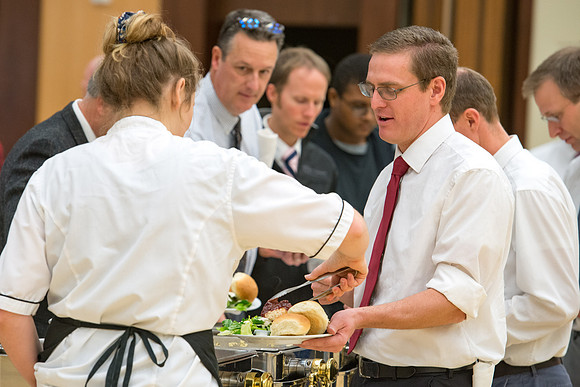 Students have the opportunity to enjoy a wonderful meal for only $3.00 and be part of the Devotional Luncheon.
