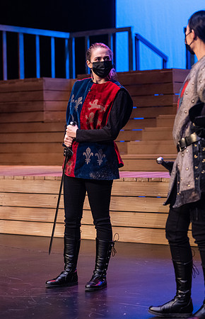 BYU-Idaho theatre department dress rehearsal of Shakespeare's Henry V.