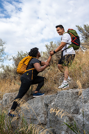 Wellness Center banner photoshoot: Lifting others to a higher level.