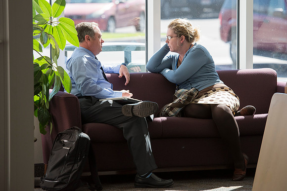 Faculty members come together in preparation of the new school year.