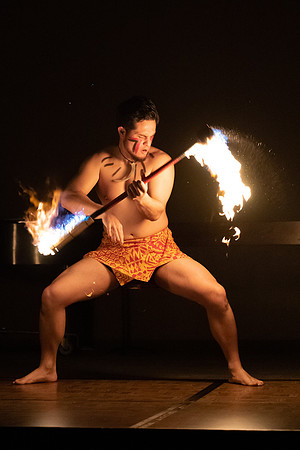 Ailine’s Touch of Polynesia performs at a dinner for new students and their parents.