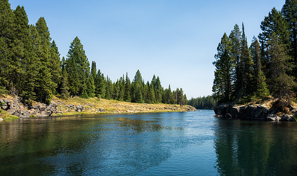 Hike through Box Canyon in Island Park Idaho.