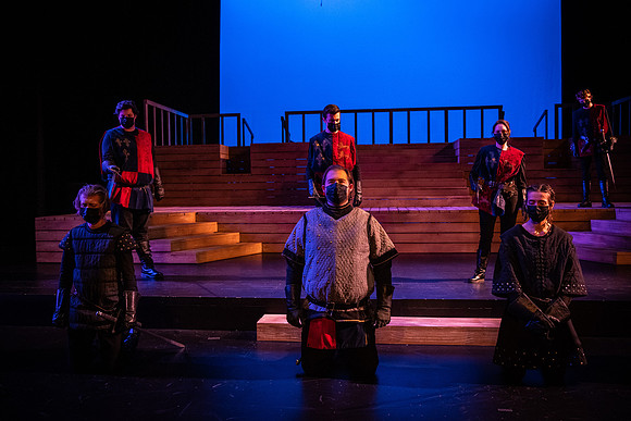 BYU-Idaho theatre department dress rehearsal of Shakespeare's Henry V.