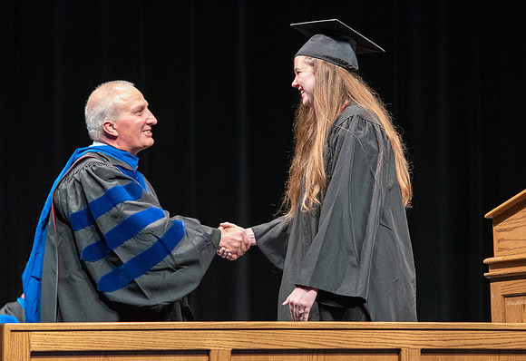 Graduates during convocation of the College of Physical Sciences and Engineering.