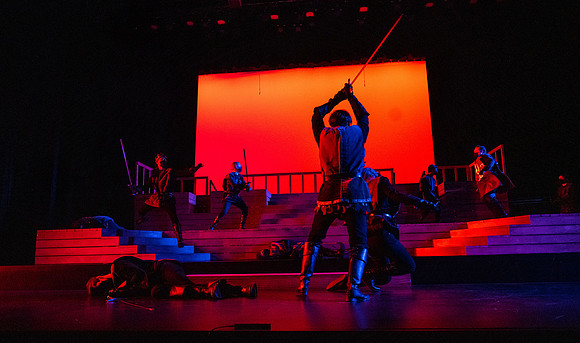 BYU-Idaho theatre department dress rehearsal of Shakespeare's Henry V.