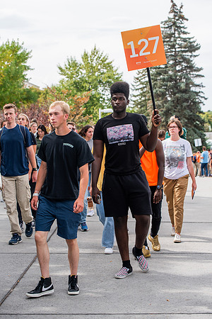 BYUI students return to campus for the Fall 2021 semester. New Freshman participate in Get Connected with their I-Groups on move-in day.