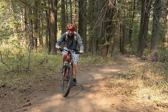 Media Creation Team mountain biking.