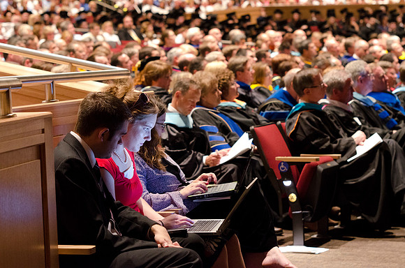 Commencement during graduation spring 2012
